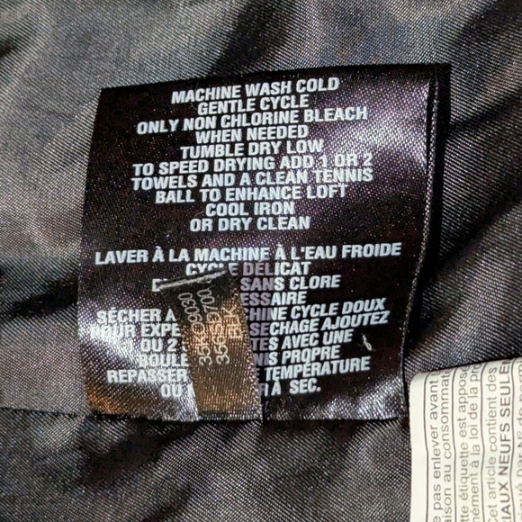 Cole Haan Coat Signature Hooded Taffeta Down Coat Cinched Waist Neutral Preppy - Picture 8 of 10